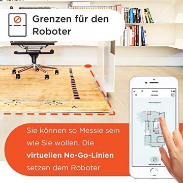 Neato Robotics D450 945-0343 Saugroboter Exklusive Tier Edition, Intelligenter Staubsauger-Roboter mit Ladestation, Wi-Fi und App, Roboterstaubsauger kompatibel mit Alexa - 2
