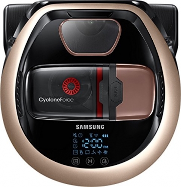 Samsung VR7000 VR2DM7060WD/EG POWERbot Saugroboter (130W extra starke Saugkraft ideal für Teppiche und Tierhaare, saubere Ecken, WLAN und App, Alexa, Fernbedienung, Startzeit-Vorwahl) gold - 1