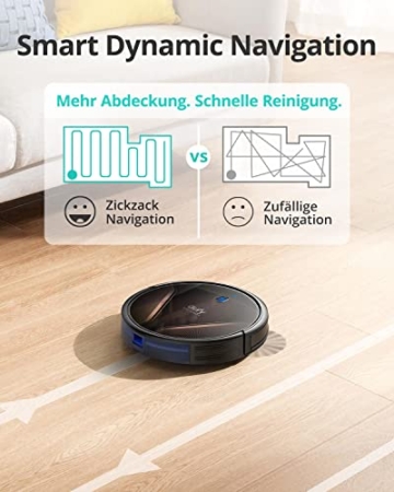eufy Saugroboter mit Wischfunktion, RoboVac G20 Hybrid, Smart Dynamic Navigation, 2500Pa Saugleistung, 2-in-1 Sauger und Wischmopp, extrem schlankes Design, kompatibel mit Alexa, perfekt für Alltag - 3