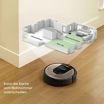 iRobot® Roomba® i615840 Saugroboter mit Zwei Gummibürsten für alle Böden - Ideal für Haustiere - Lernt, kartiert und passt Sich an Ihr Zuhause an - Sprachassistent kompatibel - Imprint-Kopplung - 5