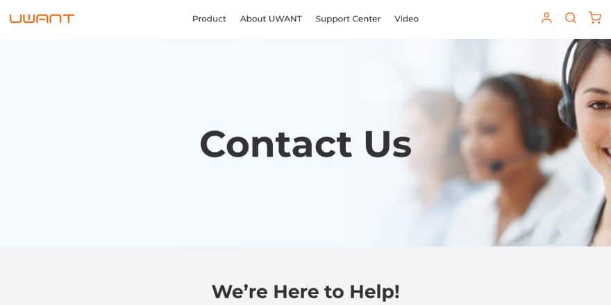 Online bei Uwant Staubsauger kaufen Kundensupport